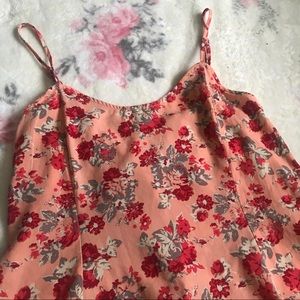 Peach Floral Dress